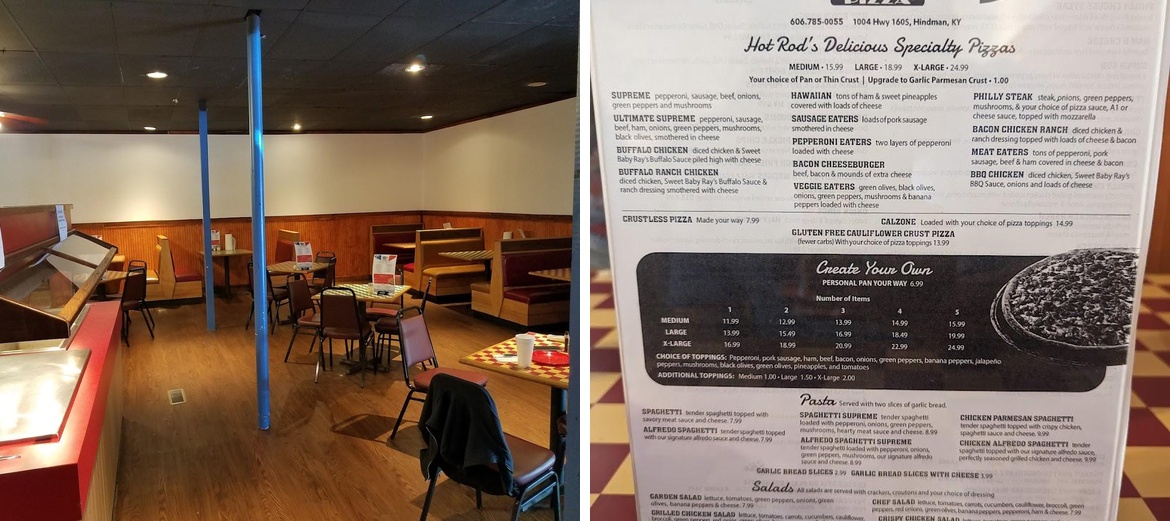 Hot Rod Pizza Menu